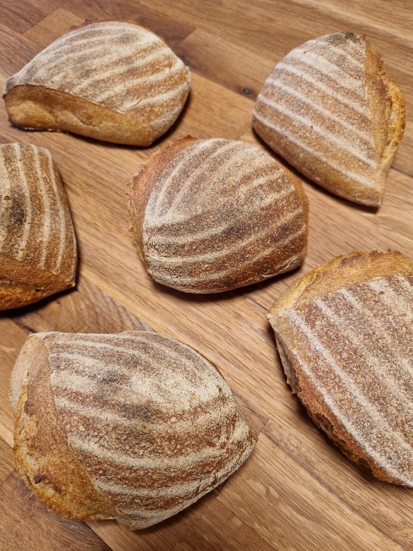Rustic sourdough bread roll